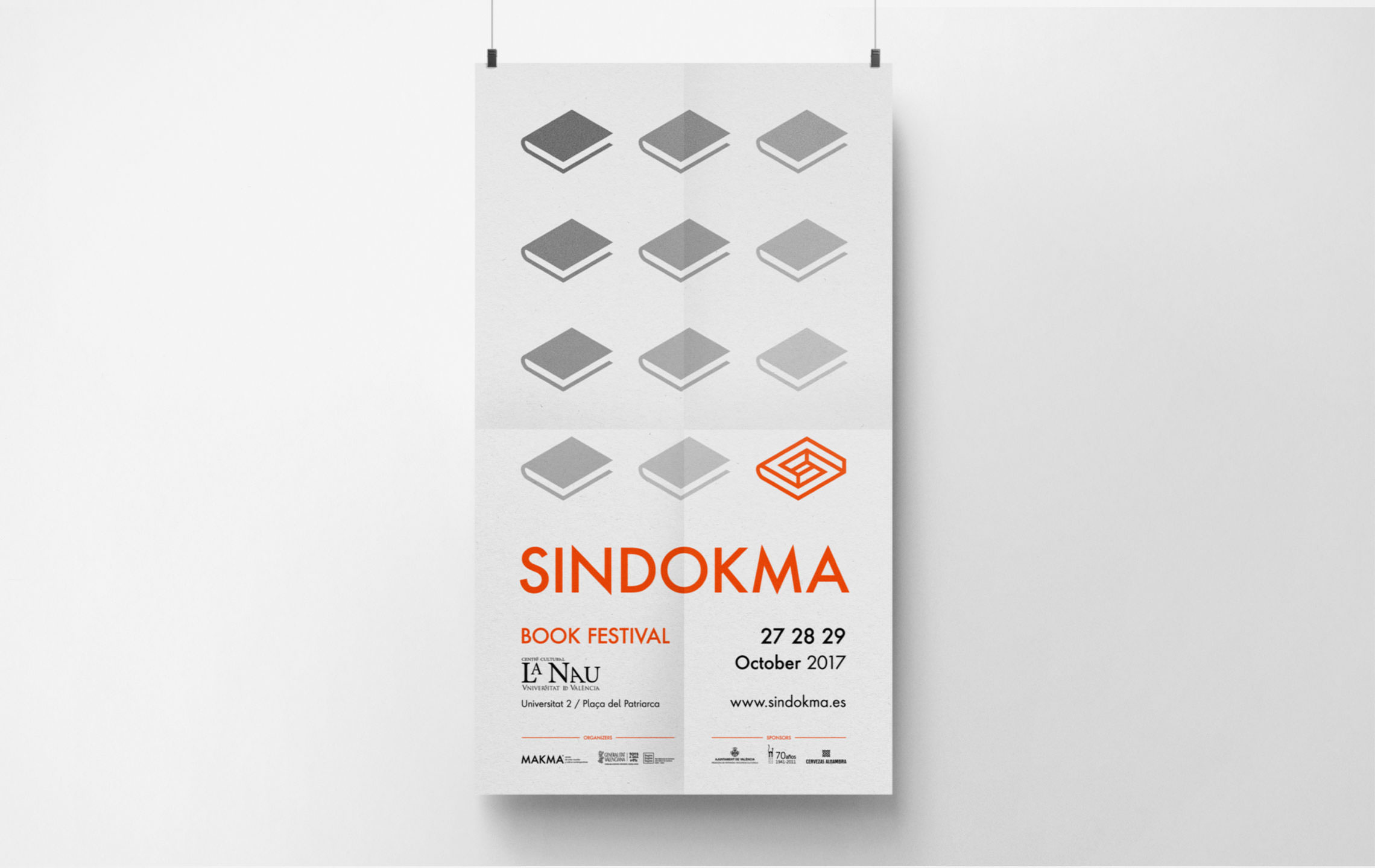 Poster design for the book festival Sindokma